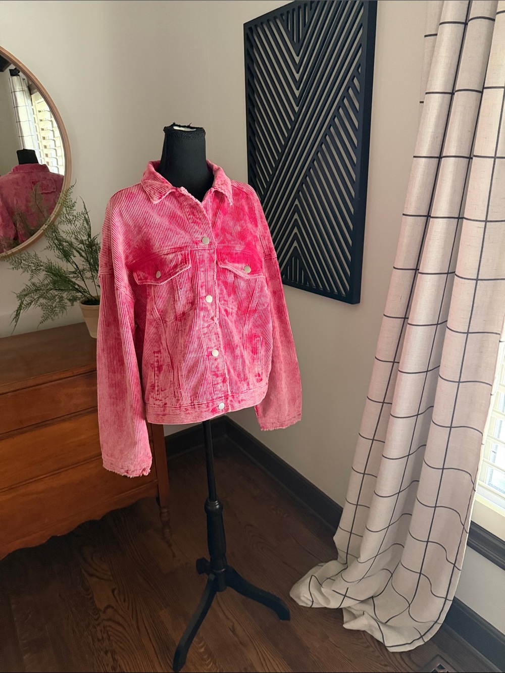 POL Pink Corduroy  Jean Jacket medium